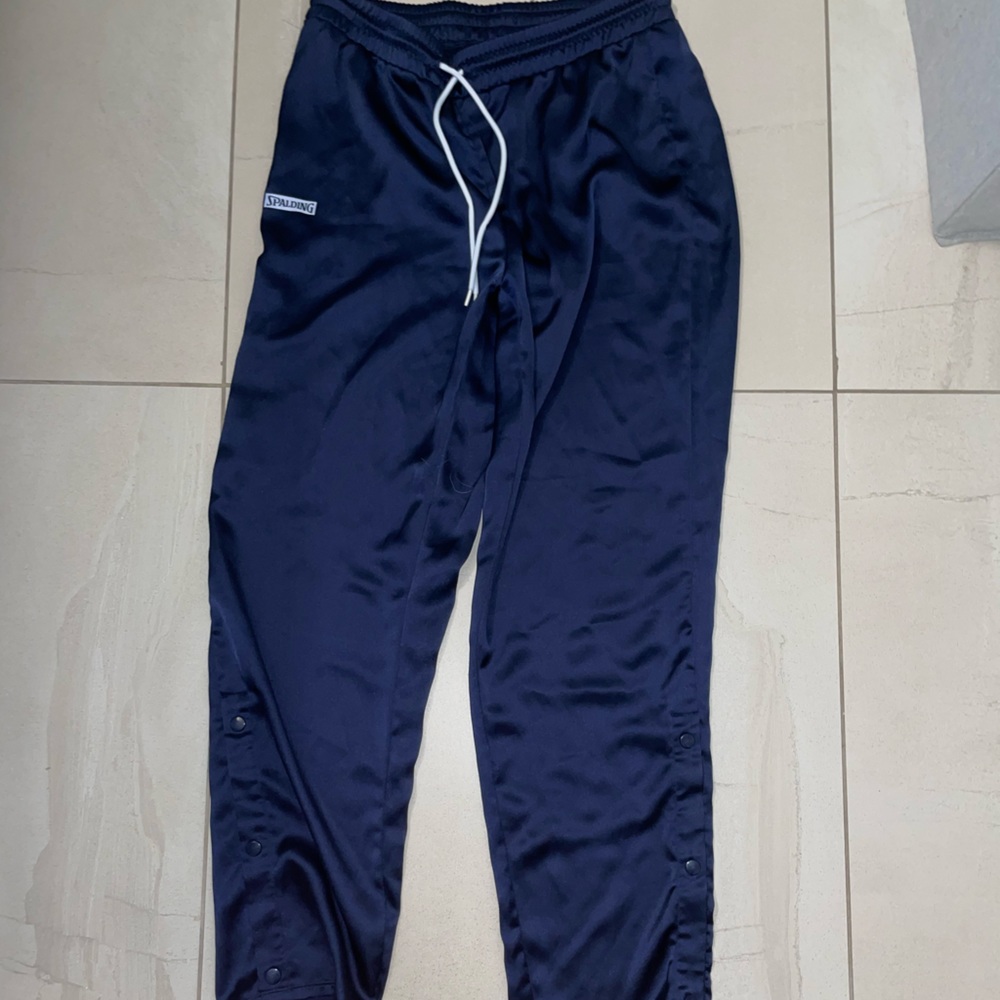 Spalding athletic pants, with snap on and off buttons